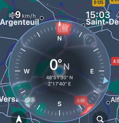 The Drone App on Apple Watch: Compass